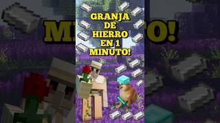 Granja de hierro para Minecraft bedrock 🤑 [upl. by Arreit]