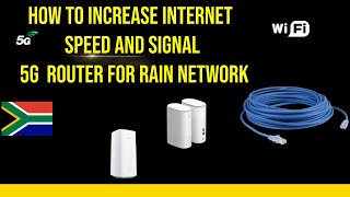 how to increase internet speed and signal 5g router for rain network [upl. by Akinwahs]