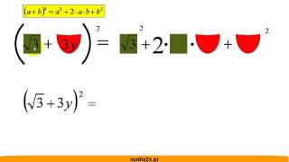 Wzory skróconego mnożenia  Przykład dodawania  Matfiz24pl [upl. by Detta]