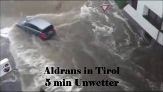 Sintflutartiger Regen in Tivoli und Aldrans in Tirol Omg Rette sich wer kann [upl. by Agostino]