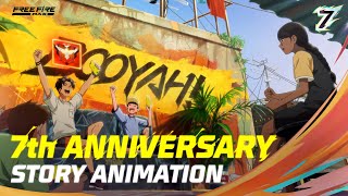 7th Anniversary Story Animation  Free Fire MAX [upl. by Tanaka68]