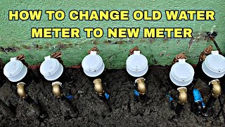 HOW TO CHANGE OLD TO A NEW WATER METER [upl. by Nylsej]