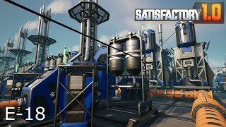 Satisfactory 10 E18 Rebuilding The Fuel Generator Factory [upl. by Enomyar810]