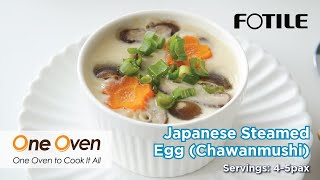 Japanese Steamed Egg Chawanmushi Recipe  FOTILE One Oven Combi Oven Recipes [upl. by Maurine641]