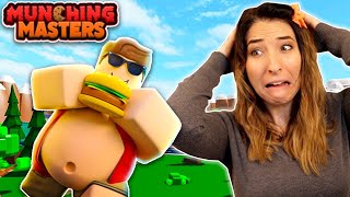 EATING EVERYTHING in Roblox MUNCHING MASTERS with APHMAU [upl. by Orton660]