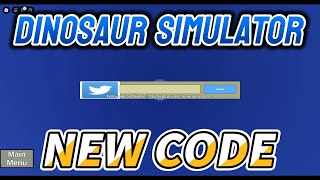 WORKING CODE Dinosaur Simulator Code for November 2024 [upl. by Rubia]