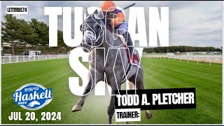 Todd Pletcher Runs Setup Horse Tuscan Sky Haskell 2024 horseracing bet [upl. by Yeldoow]