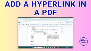 How to Add a Hyperlink in a PDF [upl. by Dnalwor302]