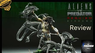 Sideshow Alien Vs Predator AVP Requiem Diorama Exclusive Review [upl. by Nahsed]