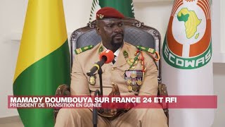 Mamady Doumbouya président de transition  quotNous voulons rendre le pouvoir aux Guinéensquot [upl. by Ahterod]