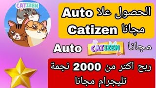 😱هام للجميع شرح طريقة تفعيل AUTO في بوت catizen مجاناربح اكثر من 2000 نجمة تليجرام [upl. by Rollie]