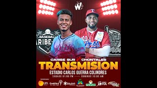 🔴Pomares2023 CHONTALES VS CARIBE SUR JUEGO 2 ⚾️ [upl. by Halvaard729]