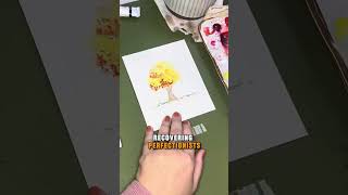 Lets paint some watercolor autumn trees [upl. by Bautram566]