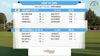 Grappenhall CC 1st XI v Didsbury CC 1st XI [upl. by Verdha264]