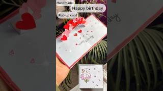 DIY heart ❤️ pop up birthday card for bestie satisfying shorts kids youtubeshorts [upl. by Nerad498]