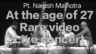 Raag Yaman Live concert old rare video music livemusicPNKM PtNaresh Malhotra IndoreGharana [upl. by Joashus]