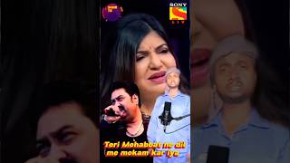 Teri Mohabbat Ne Dil Mein Mokam Kar Diya💖  bollywood song love indianidol13shortshdvideos [upl. by Rugen]