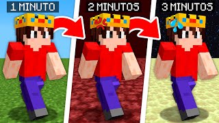 Minecraft pero Cambio de Dimensión Cada Minuto [upl. by Hazard]