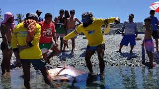 Giant Red Ocean Sunfish 88kg red tabaras Nabingwit ni Manong sa Barangay Mabua [upl. by Ikkir]