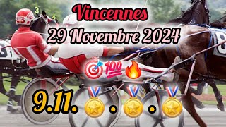 ♦️Direction Quinte demain Vincennes🎖29112024 [upl. by Ranilopa]