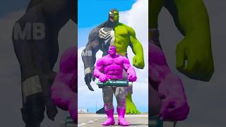 GTA V  RENDOM SUPERHEROS vs GAINT VENOMHULK WHO is MOST POWERFUL 🔥S3 shorts short [upl. by Nomit]