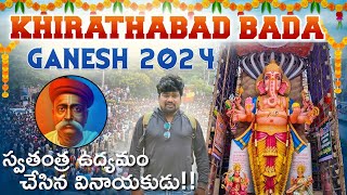 Khairathabad Bada Ganesh 2024 Hyderabad By SandeepTheExplorer [upl. by Ludewig]