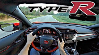 POV Drive in my 2021 Civic Type R FK8 Sport Line  PRL Intake amp Invidia Exhaust VTEC TURBO SOUND [upl. by Cirdek548]