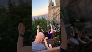 BEAUTIFUL SUNSET ROLLER COASTER Harry Potter Flight of the Hippogriff Universal Studios Hollywood [upl. by Nomra239]