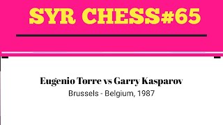 Eugenio Torre vs Garry Kasparov • BrusselsBelgium 1987 [upl. by Pilloff]