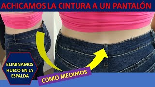 Achicar cintura de pantalón o pollera eliminando el hueco en la espalda [upl. by Eserrehs901]