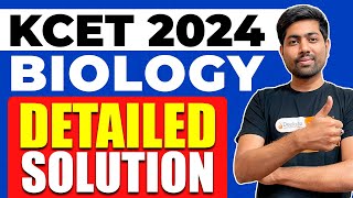 KCET 2024 Biology Paper Detailed Solution  Q160  Complete Paper Analysis [upl. by Australia]