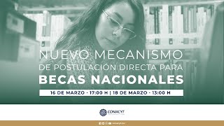 Nuevo mecanismo de postulación directa para becas nacionales Conacyt 2022 y transición al SNP [upl. by Arica266]