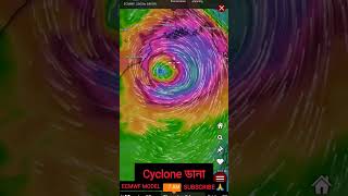 CYCLONE DANAECMWF MODELdana cyclonedana cyclone weatherupdate youtubeshorts [upl. by Stephanus]