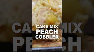 Easy Cake Mix Peach Cobbler [upl. by Aznecniv187]