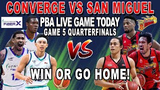 SAN MIGUEL vs CONVERGE Game 5 Quarterfinals  PBA Live Full Game Today  October 6 2024  2k24 [upl. by Vlad]