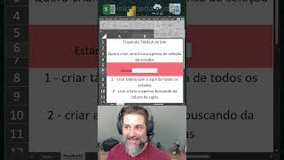 Lista suspensa direto da WEB 2 exceltips dicasexcel truquesexcel danieldoneda exceltips [upl. by Hurlee880]