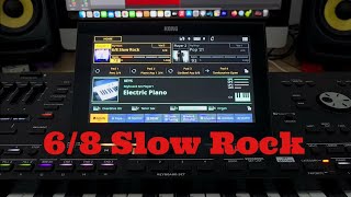 Korg Pa5x  68 Slow Rock  Rock Category  Style Element  OS V 121 new sound [upl. by Gnat]