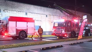 Flames damage former business in Luzerne County [upl. by Esemaj]