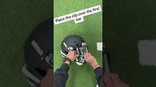 How to install a Football Visor Tutorial [upl. by Anelhtac]