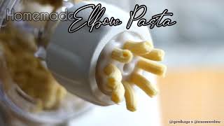 HOMEMADE ELBOW PASTA cara buat makaroni homemade [upl. by Gillie846]