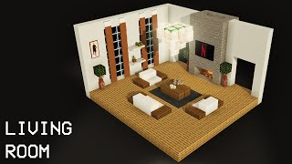 Minecraft Room tutorial  Modern Living room Easy [upl. by Servetnick]