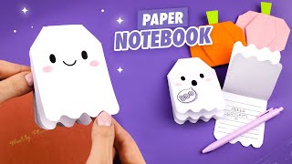 Оригами Блокнот Привидение из бумаги  Origami Paper Notebook without glue [upl. by Ambrosio]