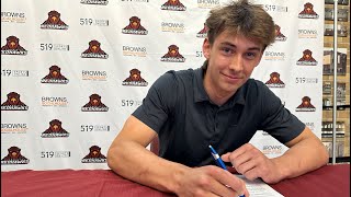 Shayle Simons signs in Cambridge for the 20242025 GOJHL season [upl. by Gerhan]