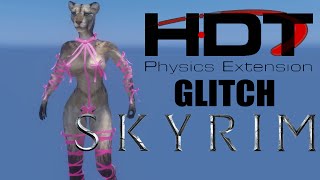 Skyrim HDT Physics Extension Bug  Tail Spin  Skyrim Mods [upl. by Gunar]