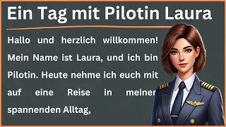 Dein Deutsch verbessern  Ein Tag im Leben einer Pilotin  Sprachkenntnisse stärken  Ep7 [upl. by Kinsley146]