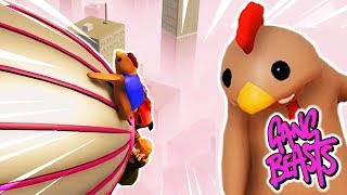 WER HÄLT SICH AM LÄNGSTEN ✿ GANG BEASTS DeutschHD [upl. by Yenitirb]