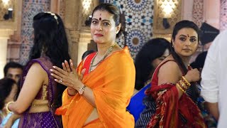 Rani Mukerji And Kajol In Saree At North Bombay Sarbojanin Durga Puja 2024 [upl. by Aivatnwahs762]