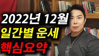 임인년 임자월 일간별 운세 짥고 굵게 핵심요약 [upl. by Bastien70]