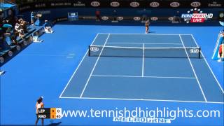 Agnieszka Radwanska vs Varvara Lepchenko Highlights HD Australian Open 2015 [upl. by Enneles]