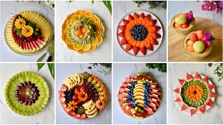 10 Fruit Platters Inspiration Ideas🌈 How to make fruit plates look so beautiful and inviting🍓🍊🍉 [upl. by Cyrie]